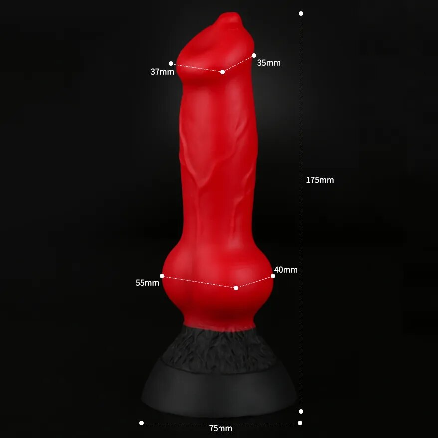 Silicone Huge Dog Animal Dildo Anal Plug With Suction Fake Penis Realistic Wolf Dick Sex Toys For Women Men Female Masturbation