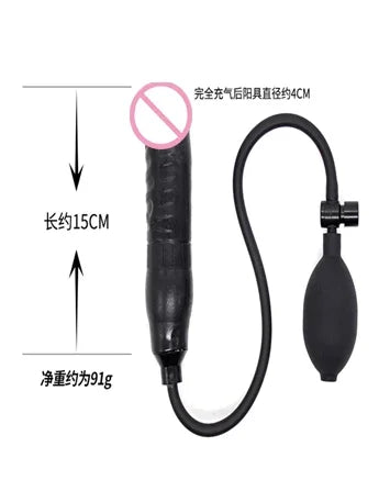 Silicone Inflatable Butt Plug Anal Dildo Expanding Sex Toys Beginners Trainer Massager Expandable Dildo Couple Plug Adult Game