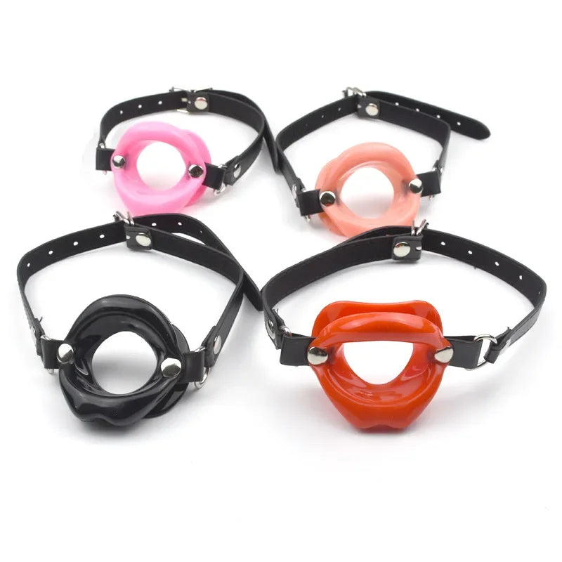 Silicone Lip O-Ring Opening Gag Oral Sex Toys BDSM Restraint Mouth Ball Plug Forced Mouth Opener Sex Props Sex Toys Adult Game