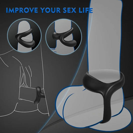 Silicone Male Foreskin Corrector Resistance Ring Delay Ejaculation Penis Rings Sex Toys for Men Daily Night Cock Ring