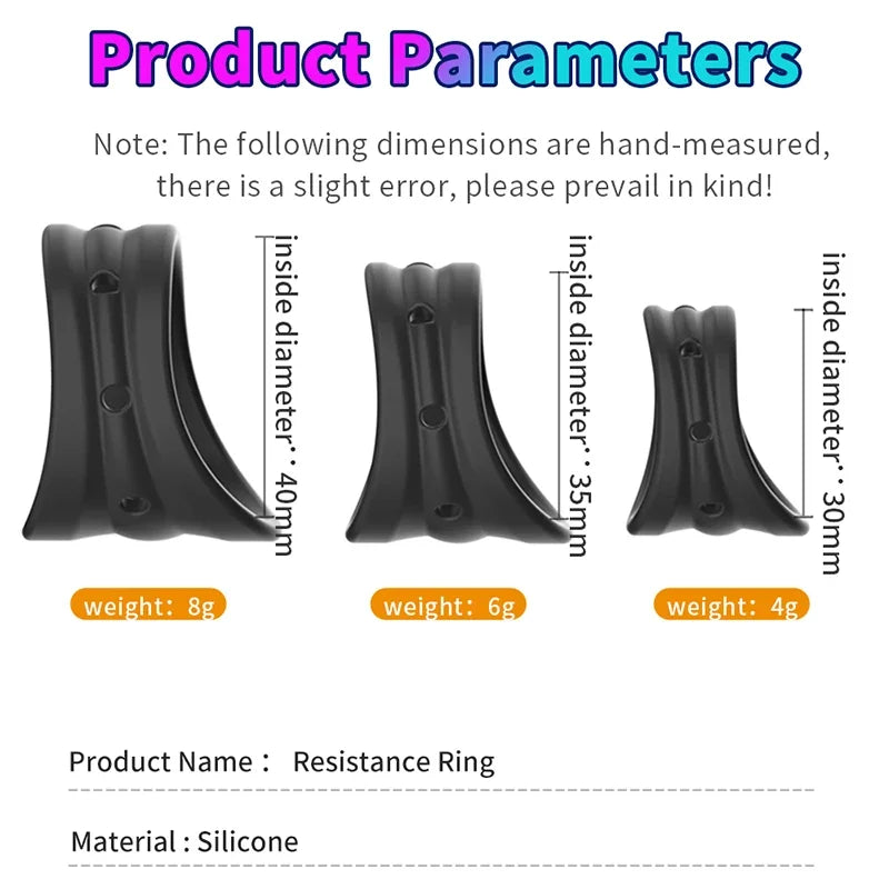 Silicone Male Foreskin Corrector Resistance Ring Delay Ejaculation Penis Rings Sex Toys for Men Daily/Night Cock Ring