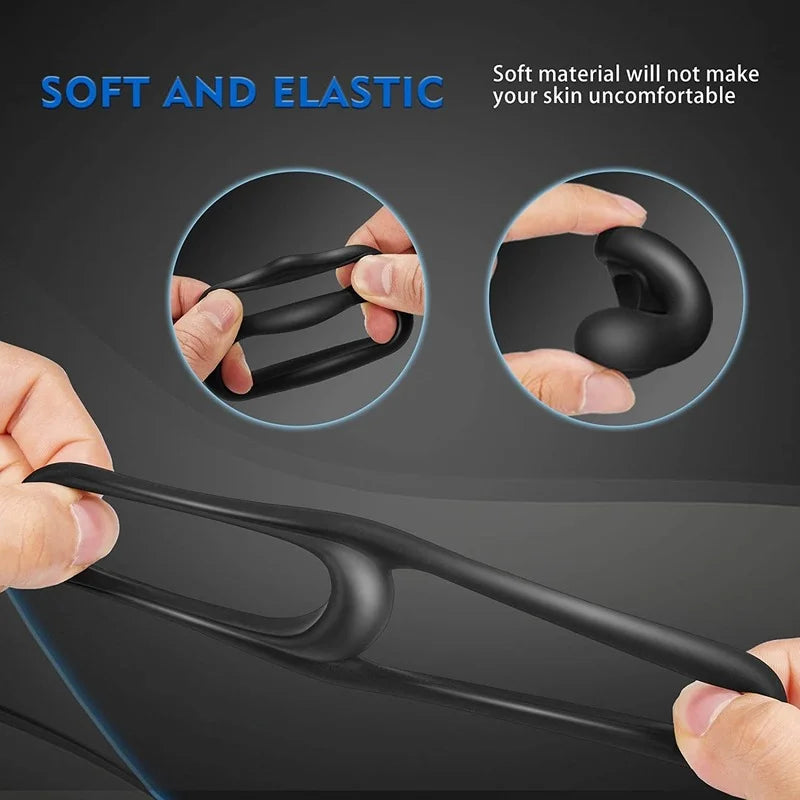 Silicone Male Foreskin Corrector Resistance Ring Delay Ejaculation Penis Rings Sex Toys for Men Daily Night Cock Ring