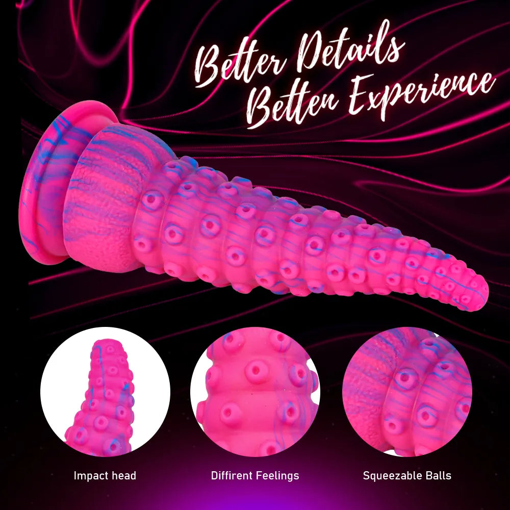 Silicone Octopus Tentacle Huge Animal Dildo Colorful Monster Dildo Prostate Massage Anal Butt Plug Sex Toy for Women Adult Toys