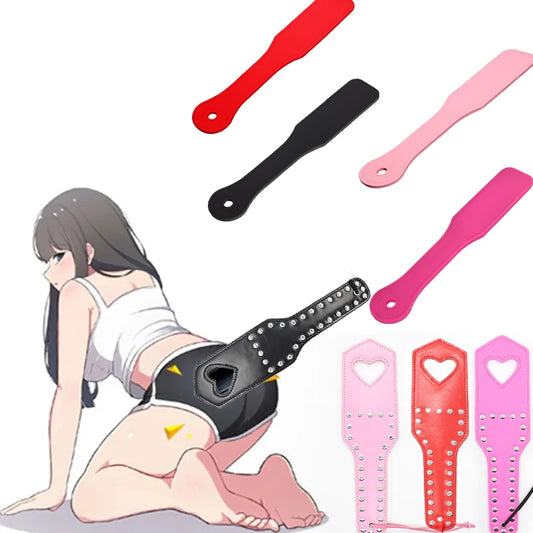 Silicone/PU Leather Spanking Paddle BDSM Cosplay Flirting Bondage Toy Beat Submissive Punitive Adult Couple Exotic Sex Toy