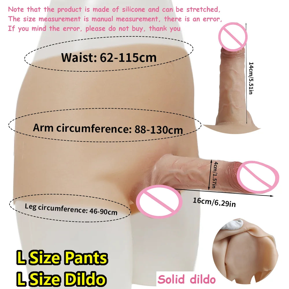 Silicone Pegging Strapon Dildo for Women Man Hollow Dildo Pants Masturbators Big Penis Realistic Dildos For Lesbian Adults Toys