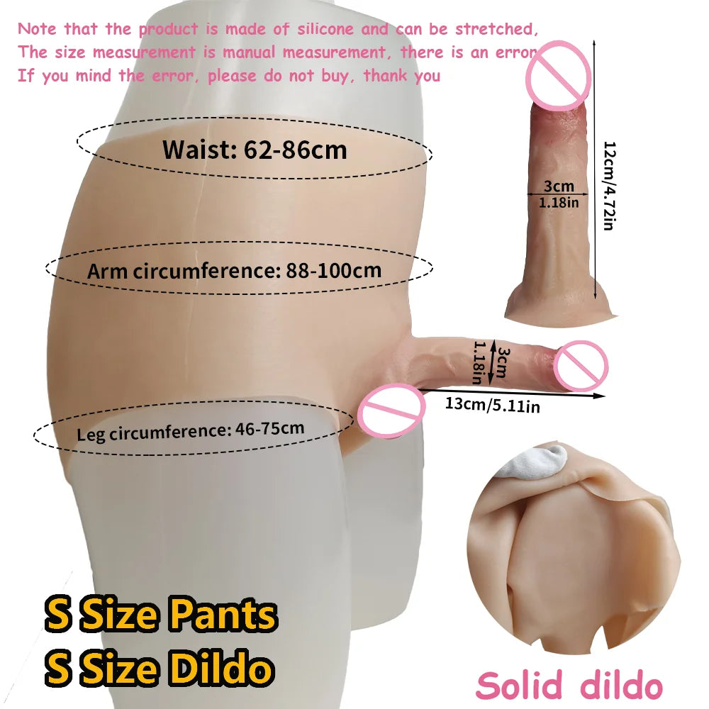 Silicone Pegging Strapon Dildo for Women Man Hollow Dildo Pants Masturbators Big Penis Realistic Dildos For Lesbian Adults Toys