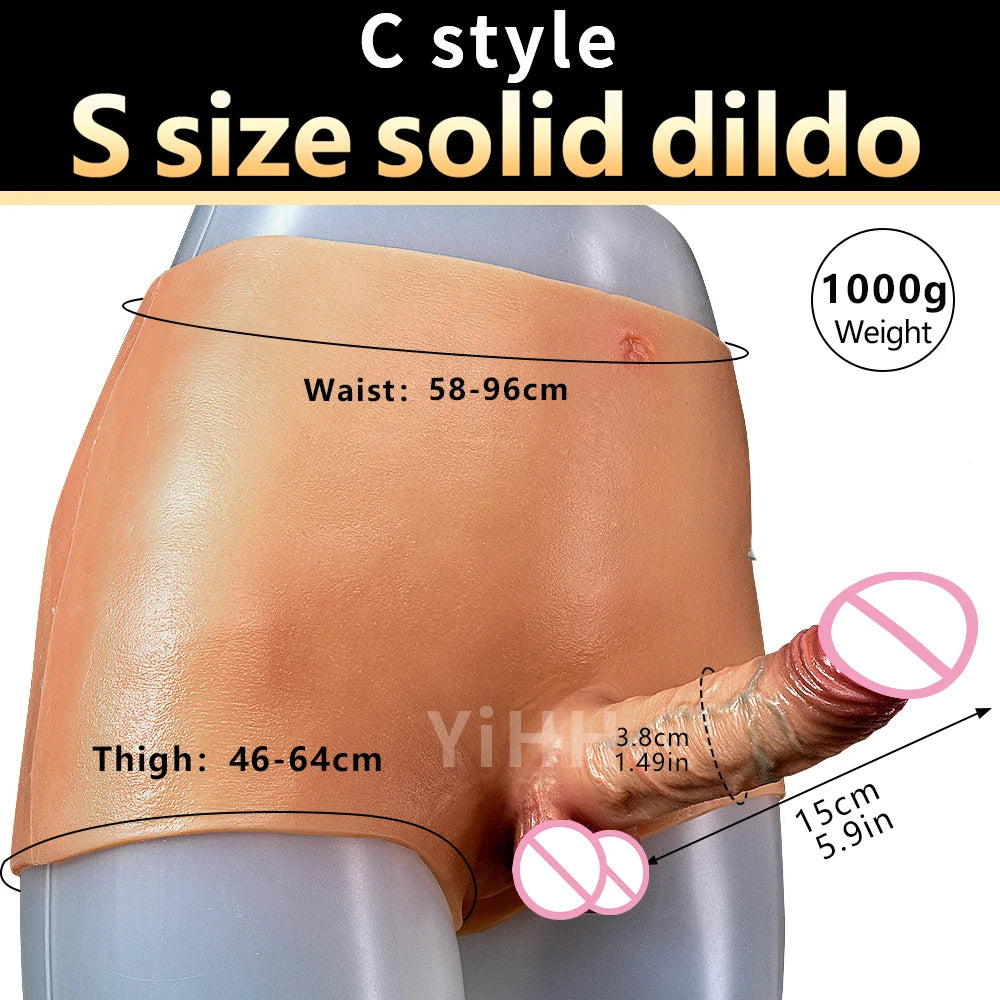 Silicone Pegging Strapon Dildo for Women Man Hollow Dildo Pants Masturbators Big Penis Realistic Dildos For Lesbian Adults Toys