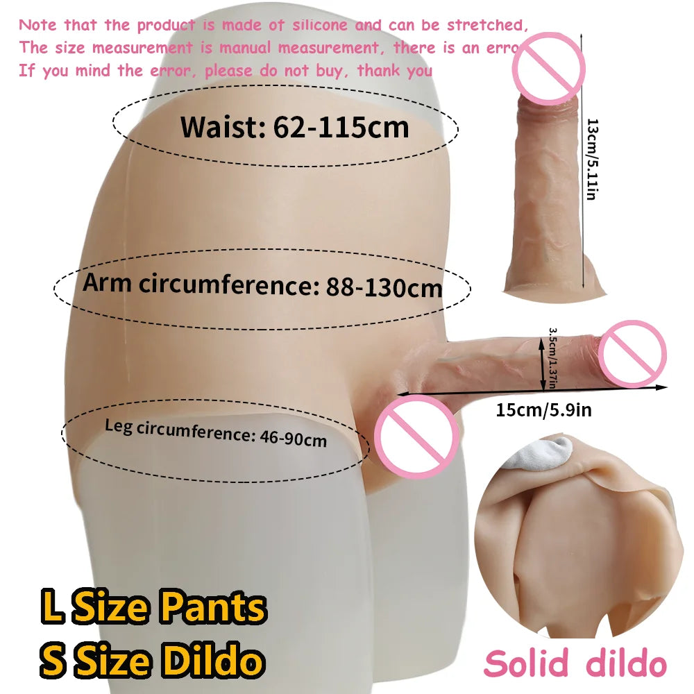 Silicone Pegging Strapon Dildo for Women Man Hollow Dildo Pants Masturbators Big Penis Realistic Dildos For Lesbian Adults Toys