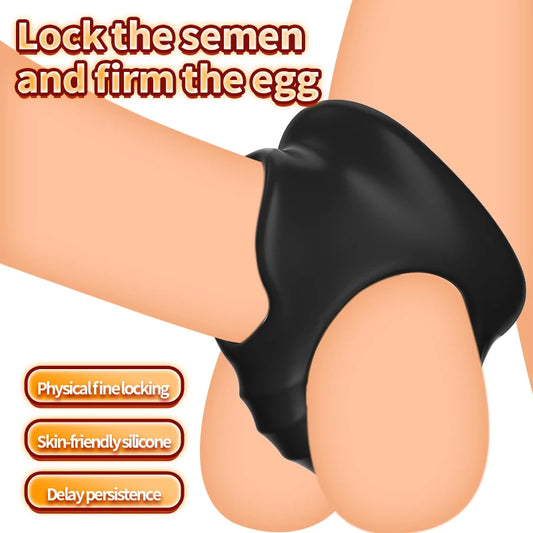 Silicone Penis Cock Ring Delay Ejaculation Super Small Chastity Cage Adjustable Penis Ring Scrotum Cockring Male Sex Toy for Men