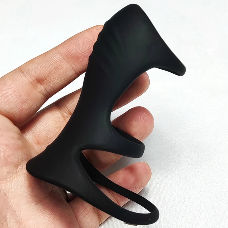 Silicone Penis Cock Ring Delay Ejaculation Super Small Chastity Cage Adjustable Penis Ring Scrotum Cockring Male Sex Toy for Men