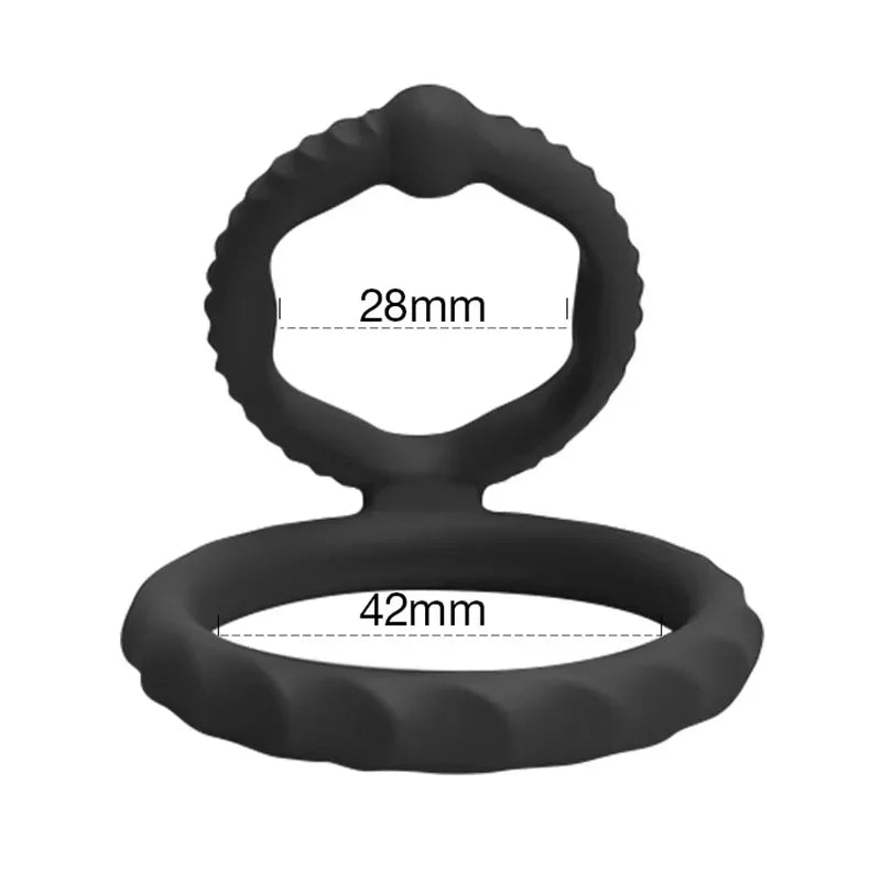 Silicone Penis Cock Ring Delay Ejaculation Super Small Chastity Cage Adjustable Penis Ring Scrotum Cockring Male Sex Toy for Men