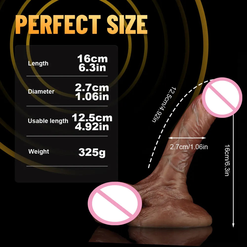 Silicone Realistic Dildo Soft Huge Penis with Suction Cup Flexible G-spot Sex Toys for Woman Lesbian Strapon Female Masturbation