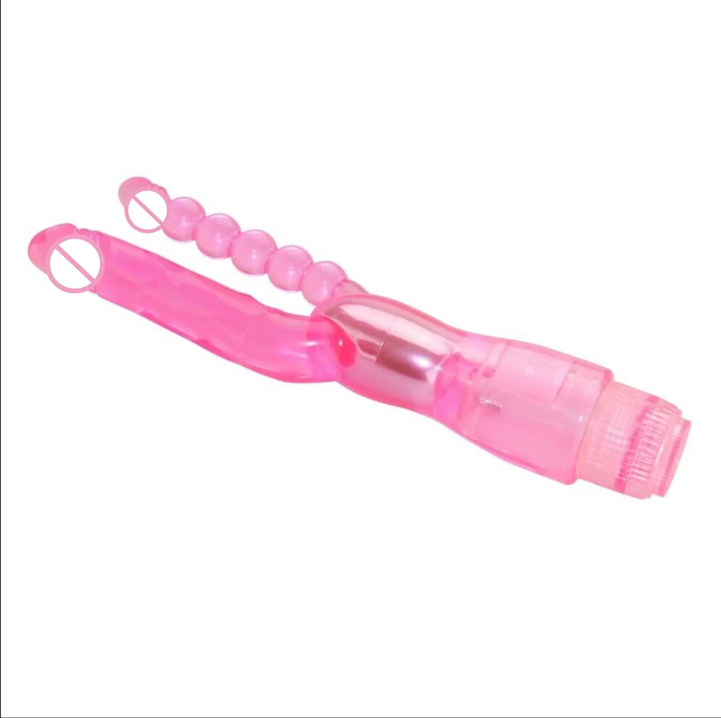 Silicone Soft Double Penetration Vibrator Sex Toys For Women Couples Strapon Dildo Anal Plug G Spot Stimulator Vagina Massage