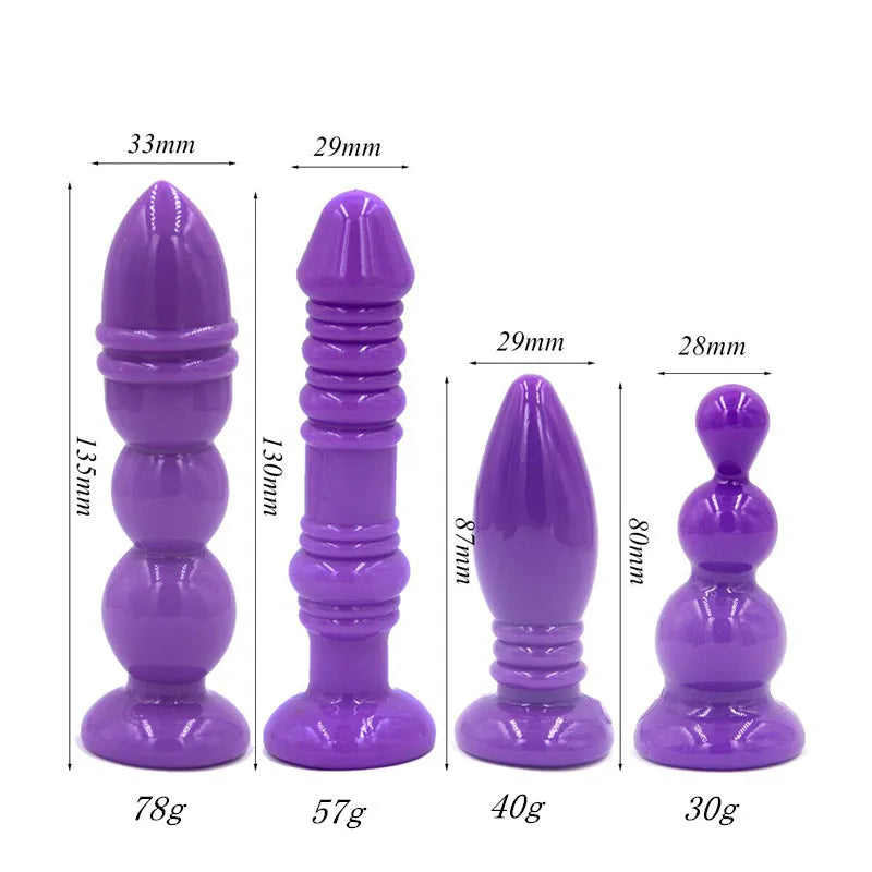 Silicone Thread Anal Plug Beads Jelly Toys Skin Feeling Dildo Adult Sex Toys for Men Sex Products Butt Plug Sex Toys for Woman