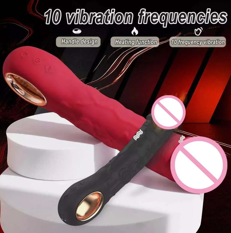 Silicone Thrusting Vibrator Automatic Telescopic G-Spot Clitoris Stimulator Realistic Dildo Masturbation Sex Toy For Women Adult