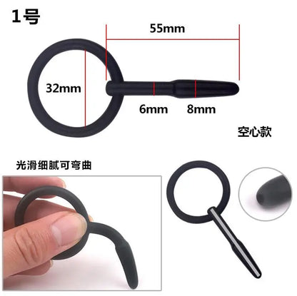 Silicone Urethra Catheter Male Penis Plug Sounding Tube Urethral Stretcher Urethral Sound Dilator Adult Men Erotic Sex Toy BDSM