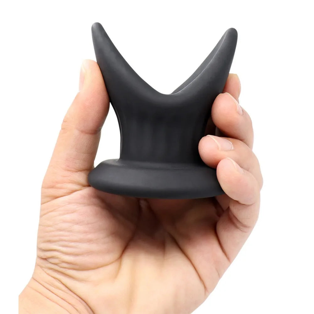 Silicone V-Shaped Anal Plug Adult Sex Toy for Couples Anal Expander for Men Women Silicone Hollow Anal Dilator Butt Plug Shop