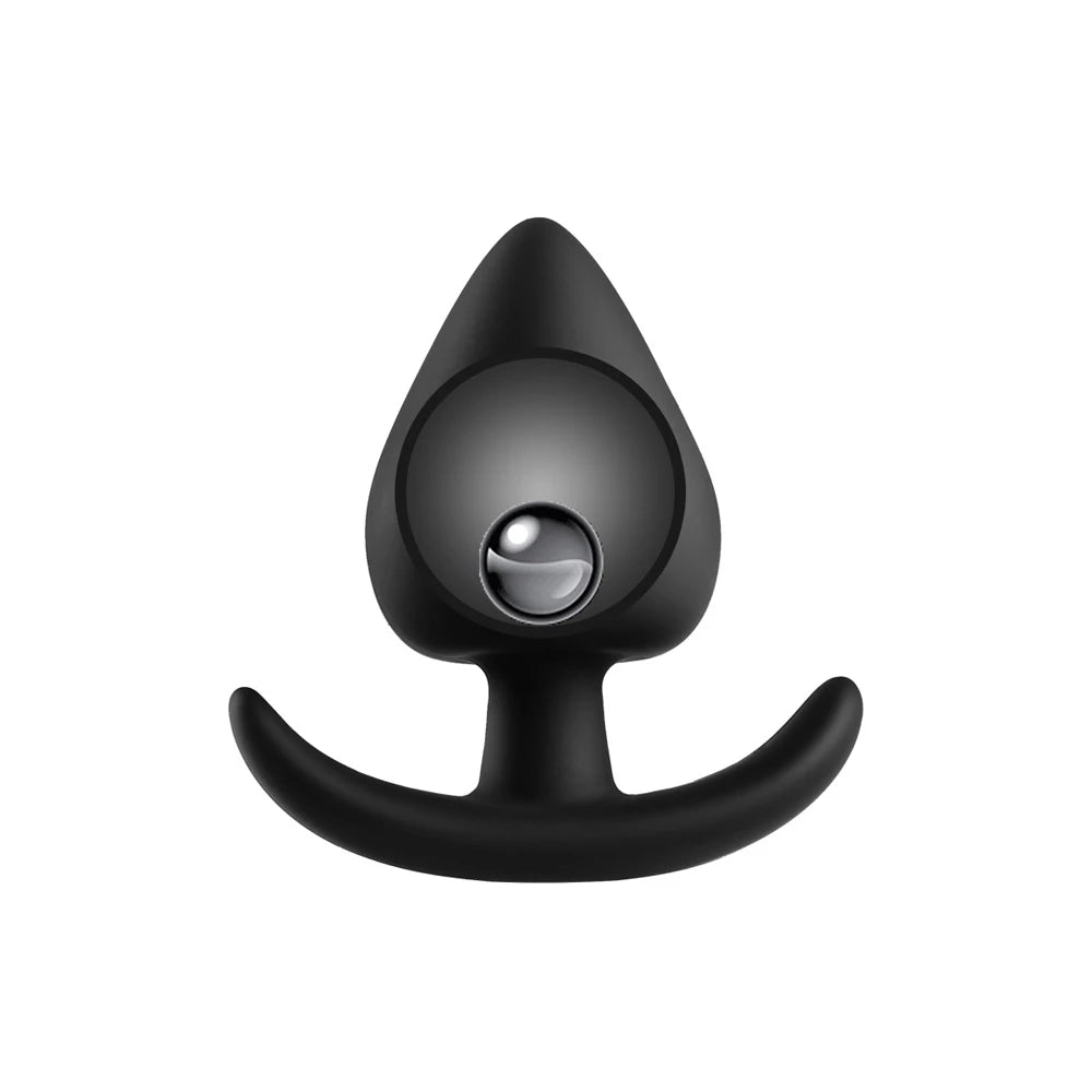 Silicone Vagina Anus Dilator Anal Beads Butt Plug with Metal Ball Adult Products Sex Toys for Men Women Gay Sextoys Anal Plug