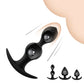 Silicone Vagina Anus Dilator Anal Beads Butt Plug with Metal Ball Adult Products Sex Toys for Men Women Gay Sextoys
