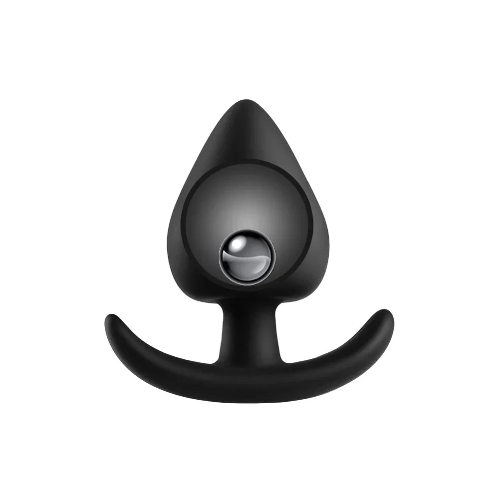 Silicone Vagina Anus Dilator Anal Beads Butt Plug with Metal Ball Adult Products Sex Toys for Men Women Gay Sextoys