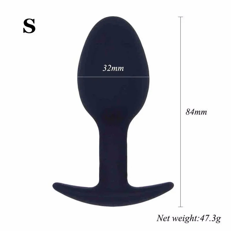 Silicone Wearable Anal Beads Plug With Metal Ball Inside Prostate Massager Butt Plug Vaginal Ball Anal Sex Toys For Beginner