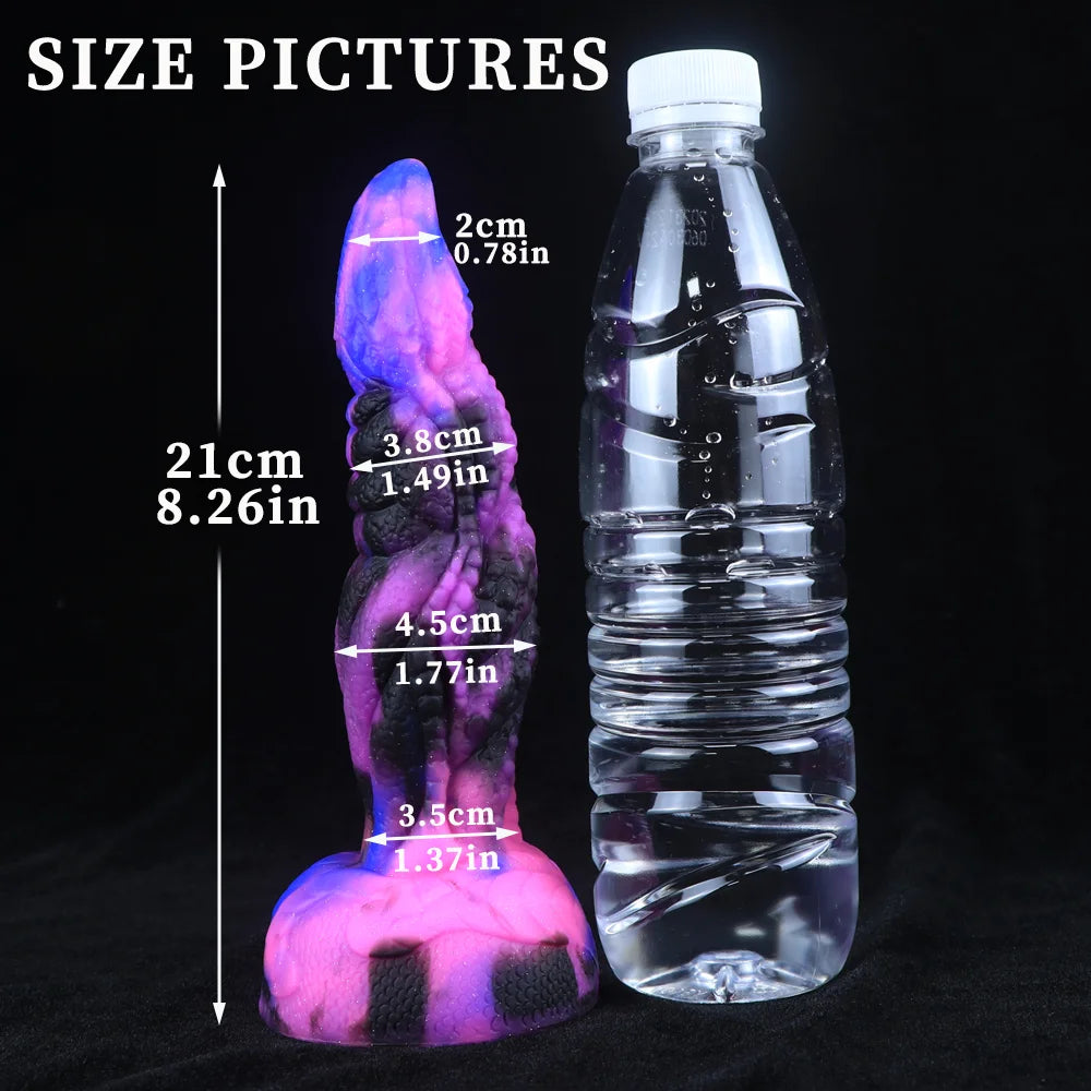 Silicone XXXL dildos for women Big Monster dildo anal toys dreamlike starry blue purple big penis with suction cup sex toys