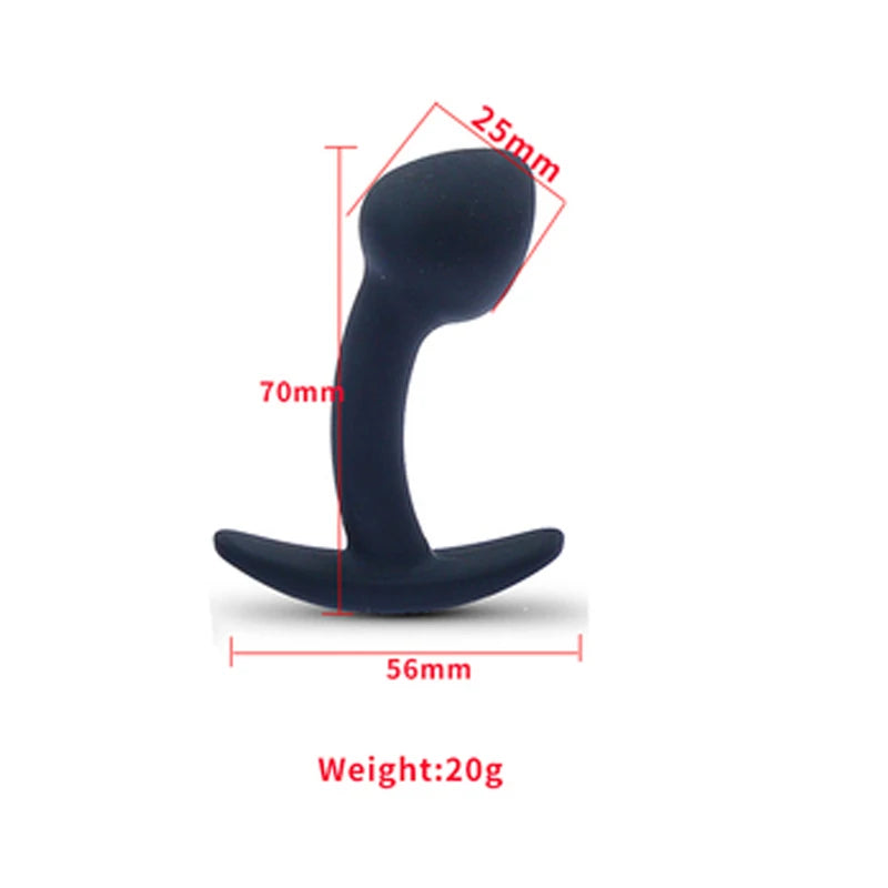 Silicone anal butt plug wearable stimulation ball dildo prostate massage penis fake insert G spot unisex toy for man women