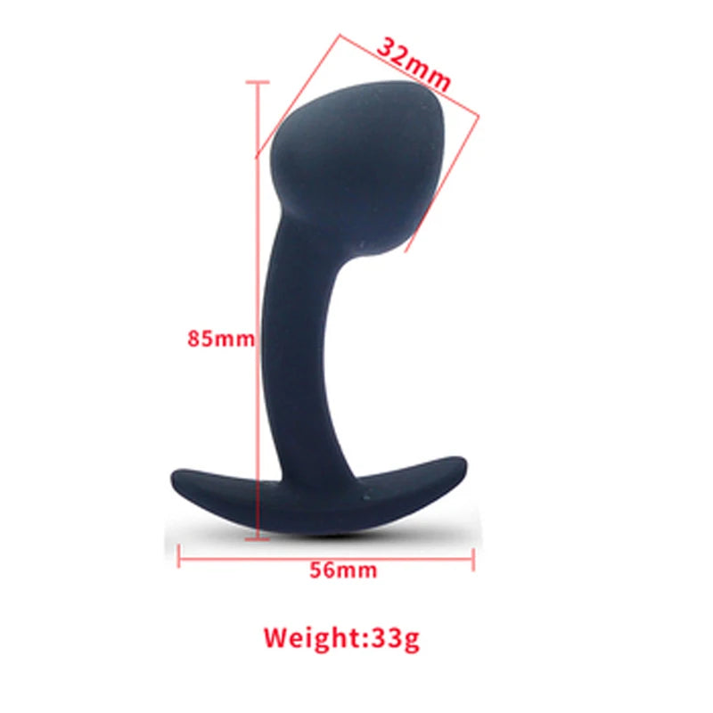 Silicone anal butt plug wearable stimulation ball dildo prostate massage penis fake insert G spot unisex toy for man women