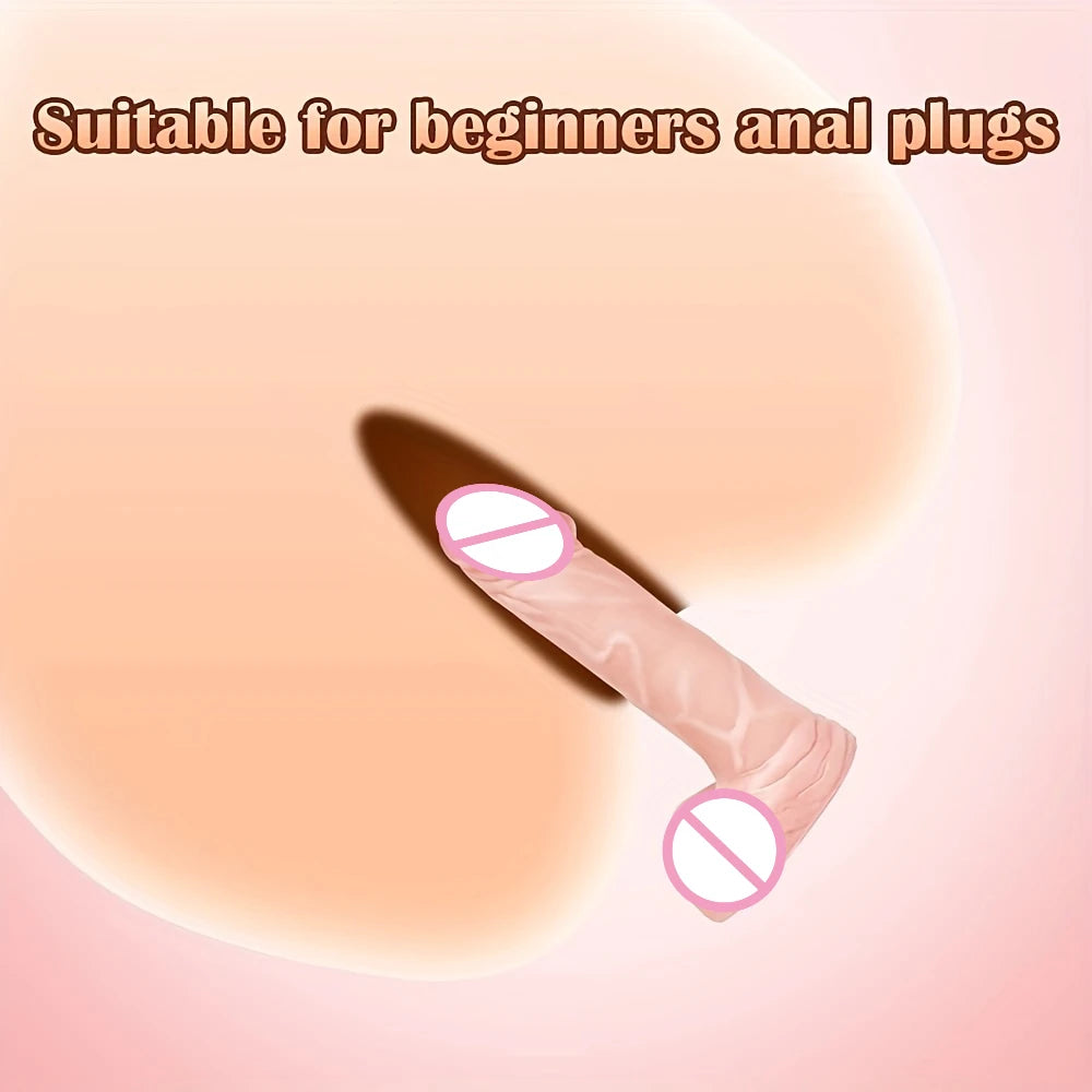 Simulation Fake Penis PVC Material Mini Realistic Dildo Suitable for Beginners Penis Vagina Anal Butt Plug Female Masturbation