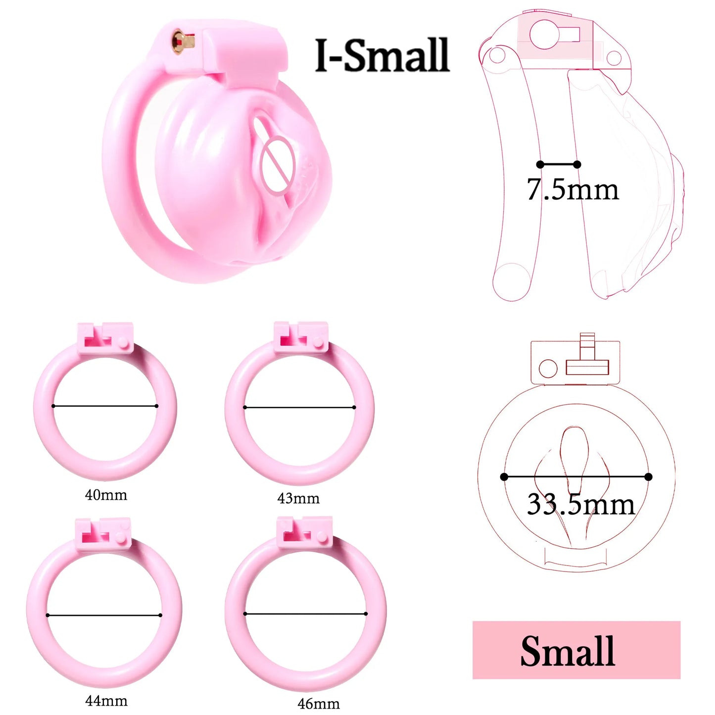 Sissy Chastity Devices정조대Male BDSM Small Cock Cage with 4 Sizes Bondag –  GXLOCK Store