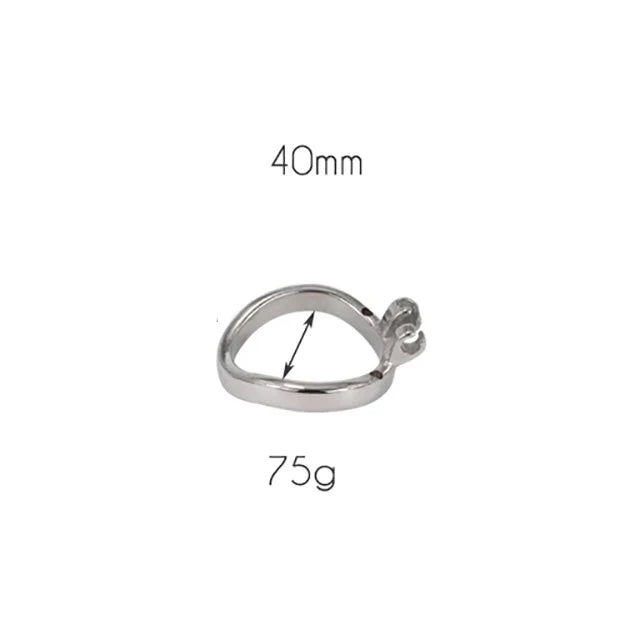 Sissy Flat Chastity Cage with Urethral Sound정조대CBT Game Play콕링Erect Denial Stainless Steel Negative Cock Ring Sex Tooys for Man