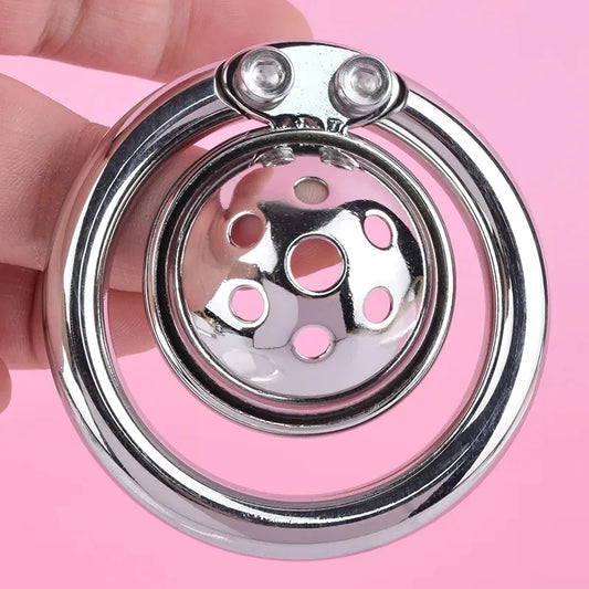 Sissy Negative Chastity Cage with Metal Urethral Plug정조대 for Men 콕링 Creative Combination Stainless Steel Cock Cage BDSM Sex Toys