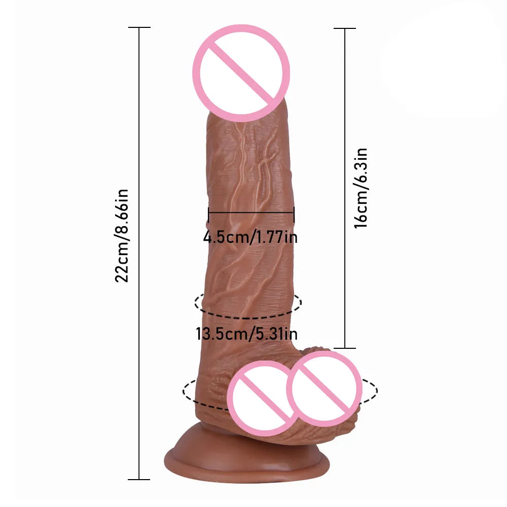 Skin Feeling Realistic Dildo Soft Material Huge Big Penis with Suction Cup Sex Toys for Woman Strapon Female Masturbation