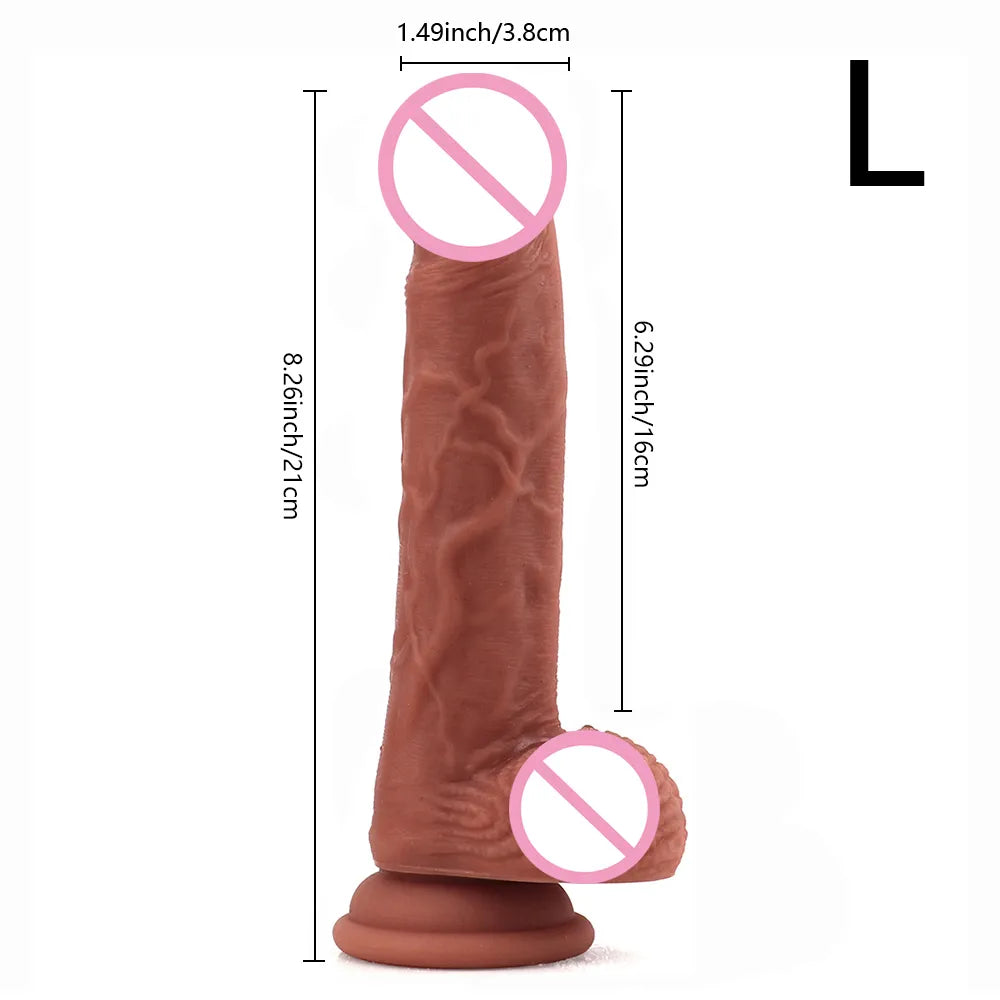 Skin Feeling Realistic Dildo Soft Material Huge Big Penis with Suction Cup Sex Toys for Woman Strapon Female Masturbation