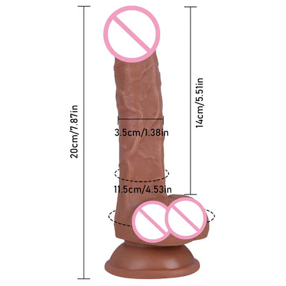 Skin Feeling Realistic Dildo Soft Material Huge Big Penis with Suction –  GXLOCK Store