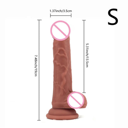 Skin Feeling Realistic Dildo Soft Material Huge Big Penis with Suction –  GXLOCK Store