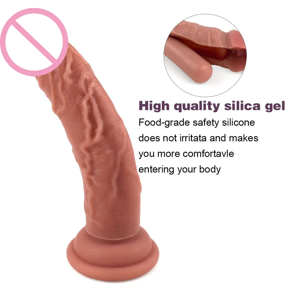 Skin Feeling Realistic Dildo Soft Small Penis with Suction Cup Sex Toy –  GXLOCK Store