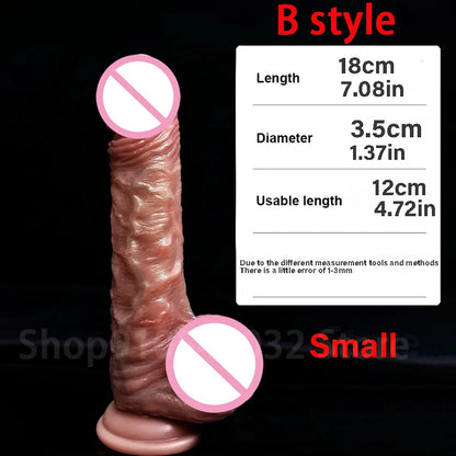 Skin Feeling Realistic dildo Penis for Women Soft Sexy Huge Dildo Female Masturbator Foreskin Move Silicone Big Dick Sex Toys