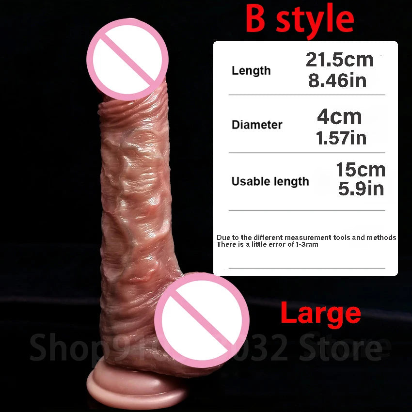 Skin Feeling Realistic dildo Penis for Women Soft Sexy Huge Dildo Female Masturbator Foreskin Move Silicone Big Dick Sex Toys