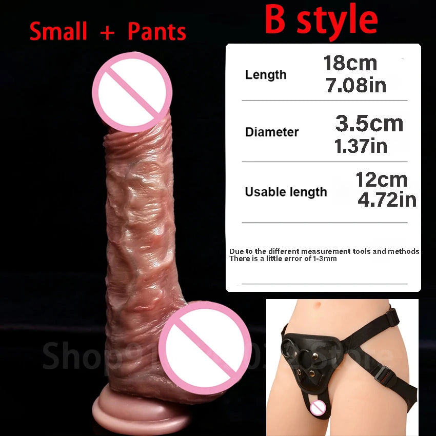 Skin Feeling Realistic dildo Penis for Women Soft Sexy Huge Dildo Female Masturbator Foreskin Move Silicone Big Dick Sex Toys