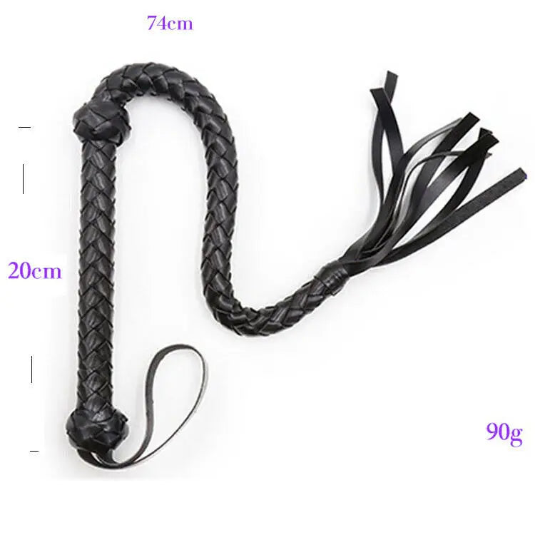 Slave PU Leather Whip Mischief Slapper Paddle Long Snake Queen Restraint Whip Fantasy Bdsm Bondage Adult Game Sex Toys Gays