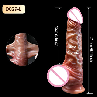 Sliding Foreskin Dildo Realistic Penis for Women Masturbator Suction Cup Dildos Anal Sex Toys for Women Big Dick Sex Products