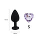 Small 73mm Heart-shaped Black Silicone Anal Plug Adult Toys for Men/Women Anal Trainer for Couples Sex Toys Silicone Butt Plug