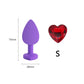 Small 73mm Heart-shaped Black Silicone Anal Plug Adult Toys for Men/Women Anal Trainer for Couples Sex Toys Silicone Butt Plug