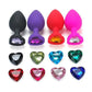 Small 73mm Heart-shaped Black Silicone Anal Plug Adult Toys for Men/Women Anal Trainer for Couples Sex Toys Silicone Butt Plug