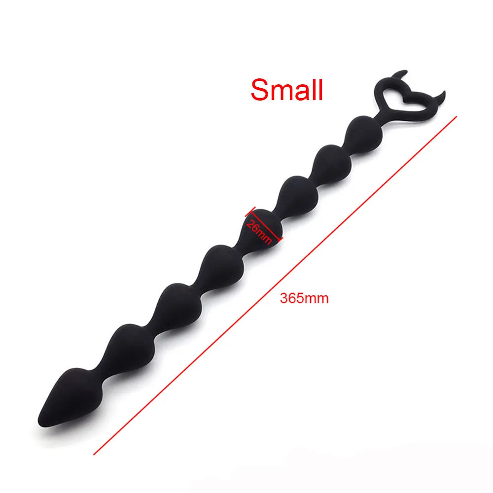 Small Anal Beads Long Butt Plug Silicone Anal Sex Toys for Women Men Prostate Massager Anal Dilation Beginners Sex Product