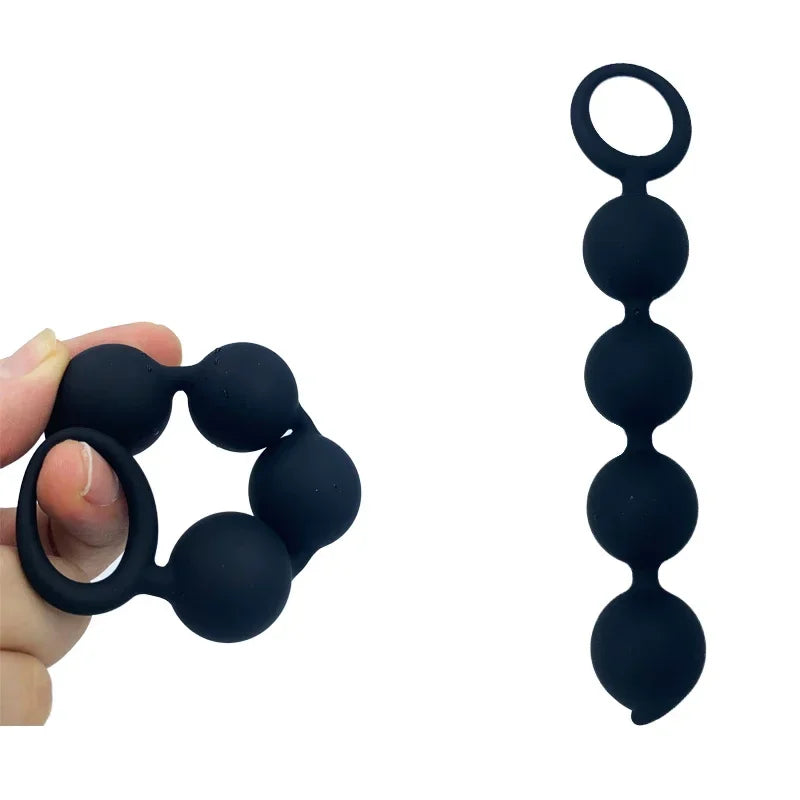 Small Anal Beads Silicone Butt Plug for Women Anal Balls Sex Shop Adult Toys for Men Erotic Toys Anal Plug Women's Stopper Anus