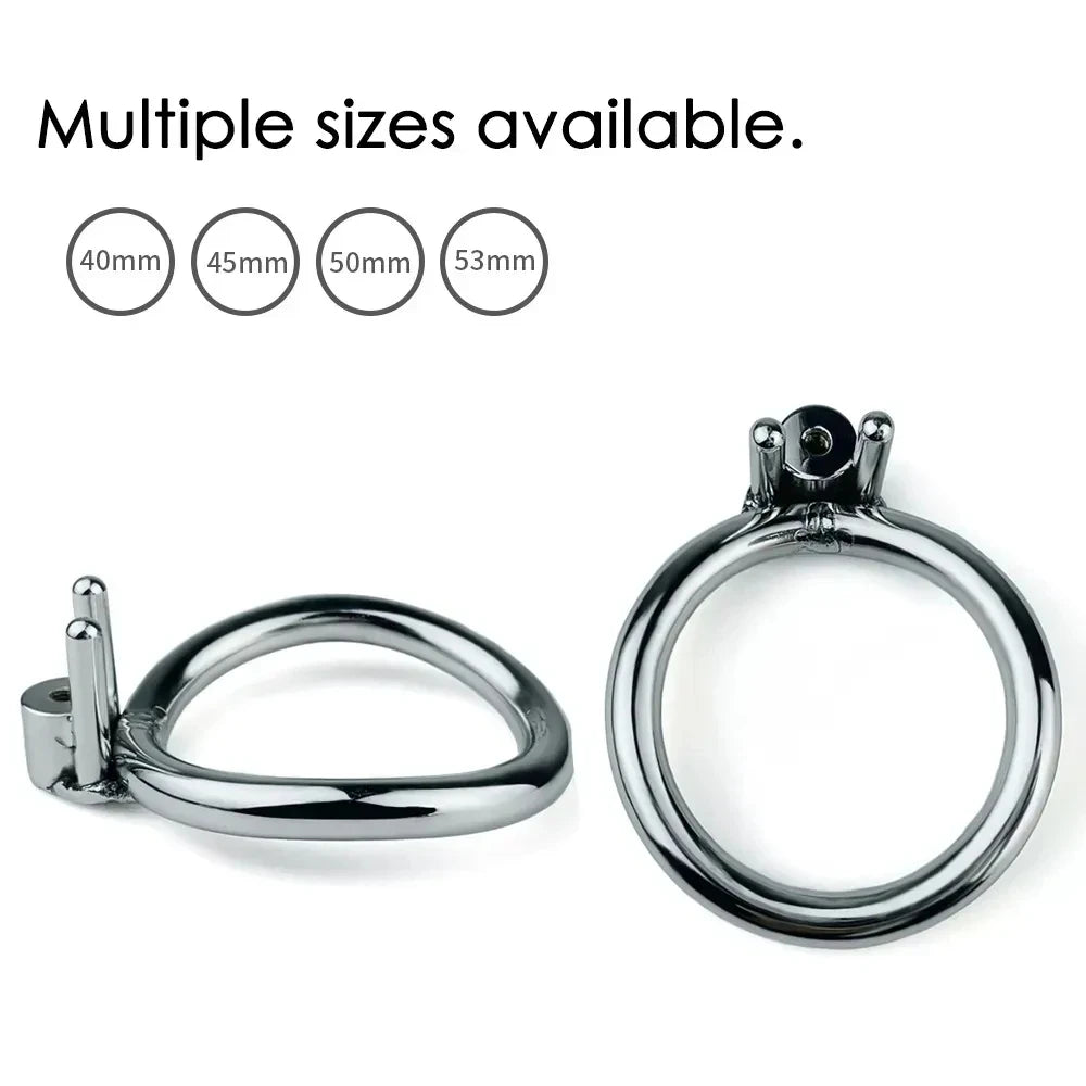 Small Negative Cock Cage 정조대 Sissy Chastity Inverted Male Chastity Cage 콕링 Chastity Device Penis Rings Metal 성인용풍 BDSM Sex Toy