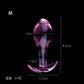 Small Pink Glass Anal Plug Prostate Massage Dilatador Anal Ball Smooth Crystal Glass Butt Plug Anal Sex Toys For Couples