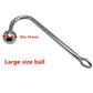 Small medium large round ball head choose metal anal hook butt plug dilator alluminum alloy prostate massager sex toy for male